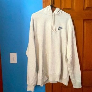 Nike cream/grey hoodie—NEVER WORN!